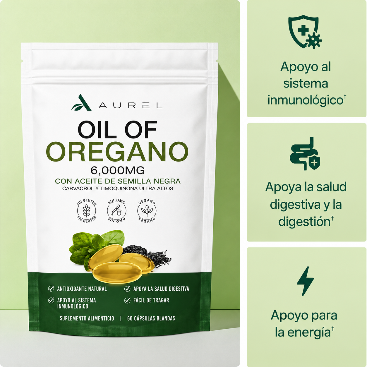 Aurel® Oil of Oregano Softgels
