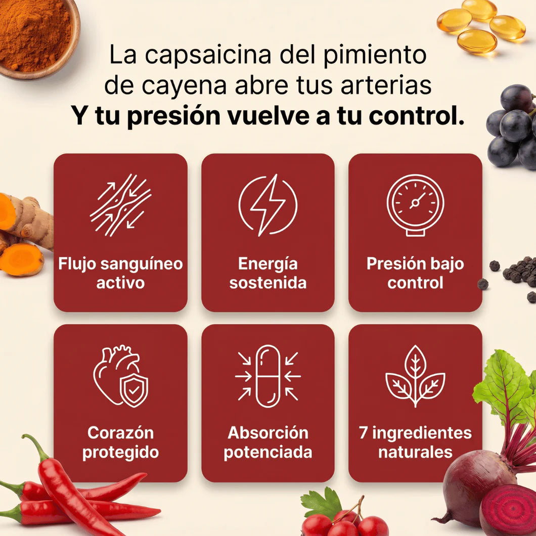 Aurel Capsaicina Activa® en Softgels - Apoya tu Presión Arterial de Forma Natural